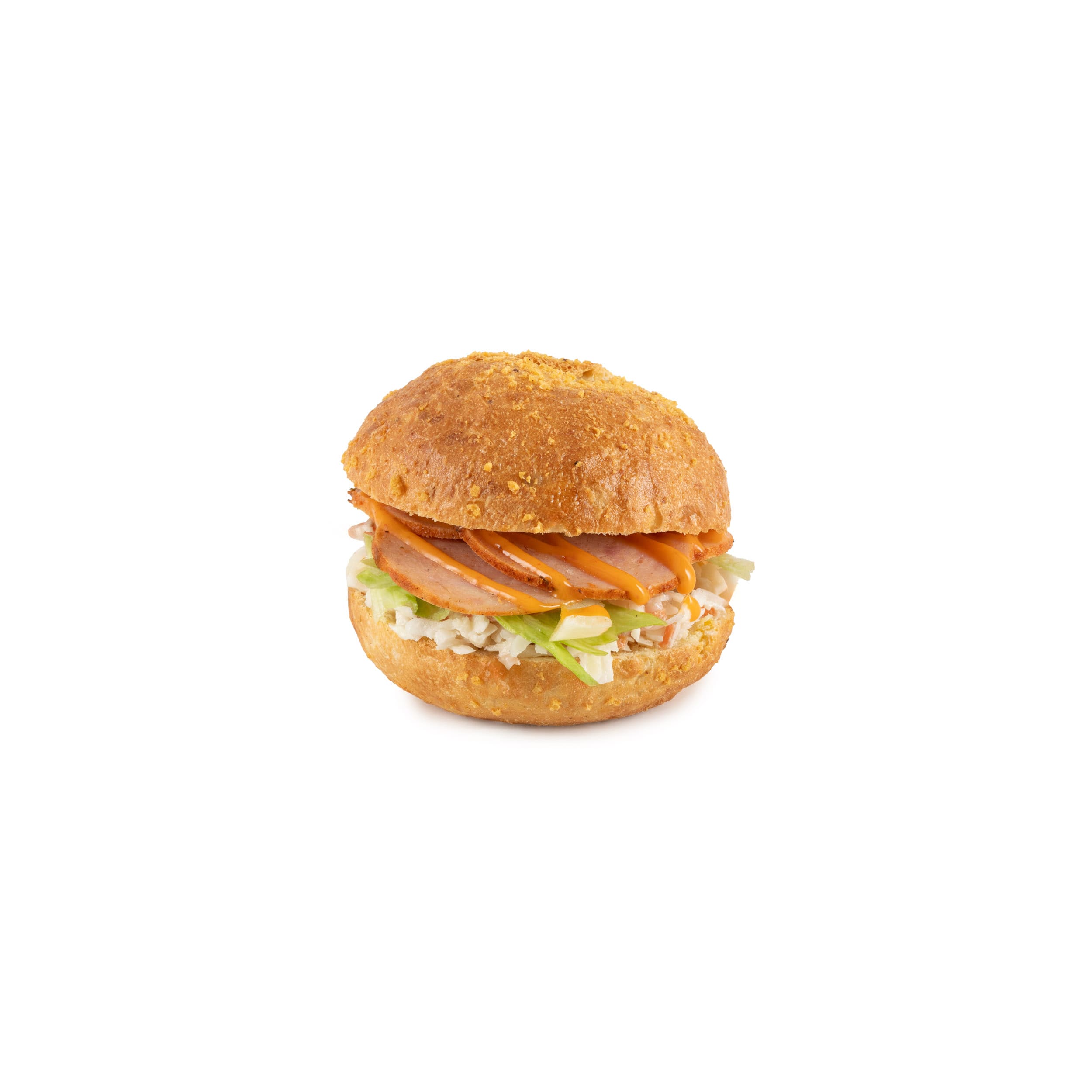 Kipgrill & Koolsalade op Maisbolletje